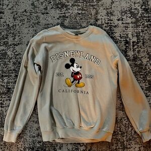 Disney Mickey Mouse Crewneck Sweater - Light Beige with Black & Yellow Graphic